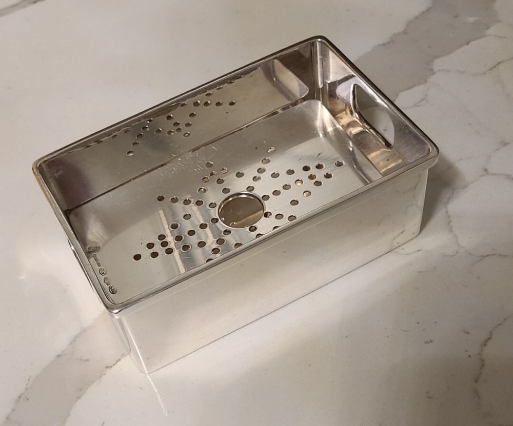 ART DECO STERLING SILVER CAVIAR SERVING DISH