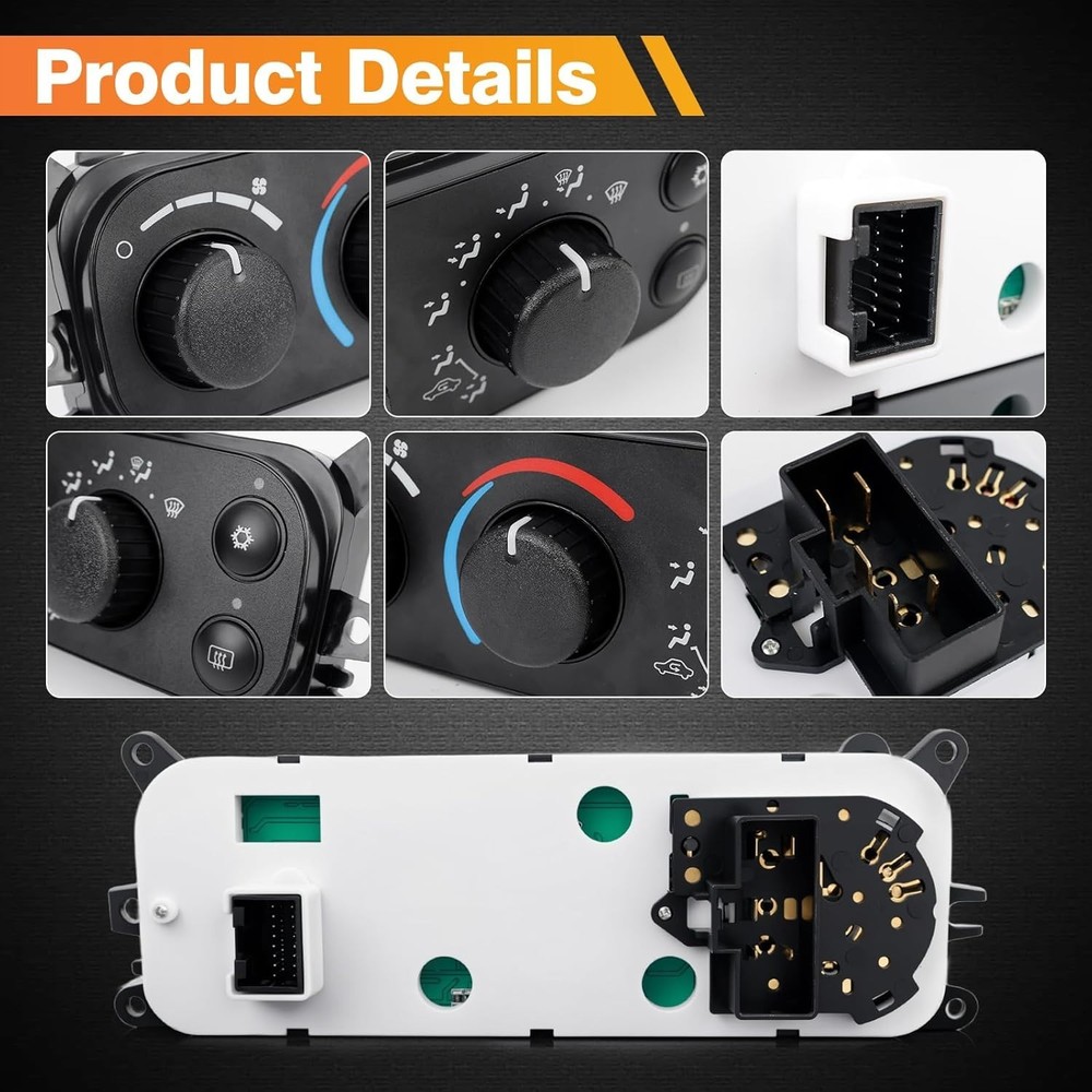 599-212 HVAC Control Module, Climate Control Module Panel Switch Dodge