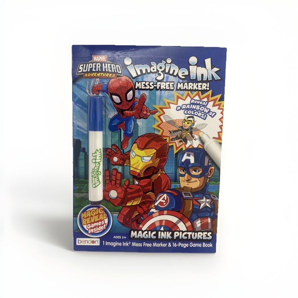 Bendon - Marvel Super Hero Adventure Imagine Ink Book