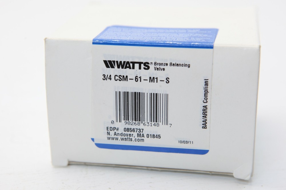 Watts Bronze Balancing Valve with Position Indicator 3/4" CSM-61-M1 0856737