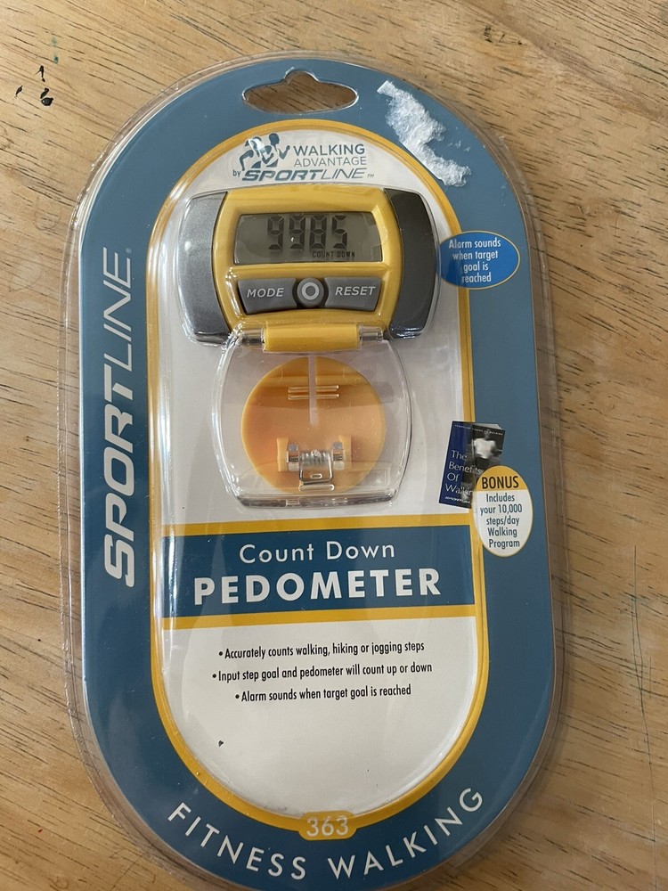 Sportline Count Down Pedometer 363 New & Sealed