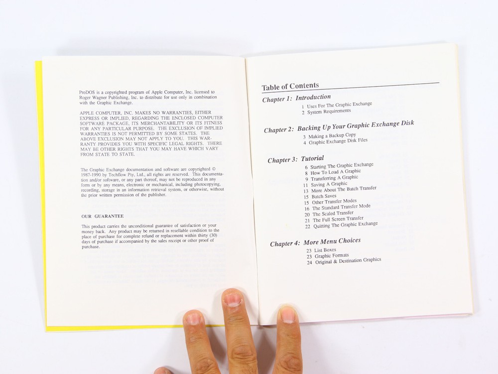 The Graphic Exchange TGE Apple II Graphics Conversion Software & Manual ProDOS 8