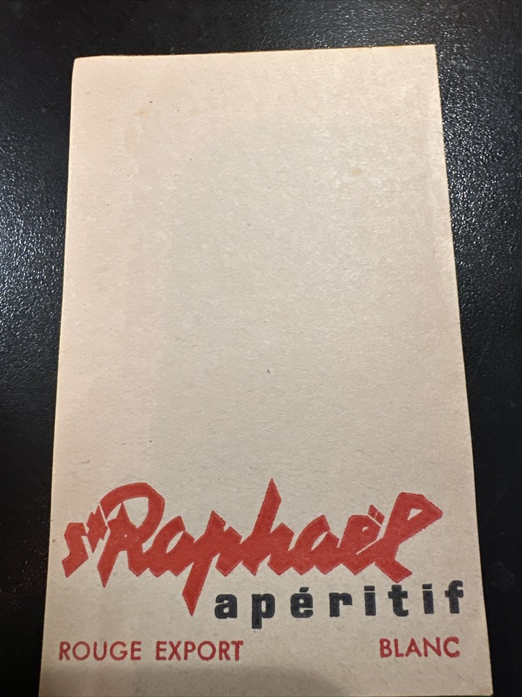 Rare Small Advertising Notebook Notepad Aperitif St Raphael