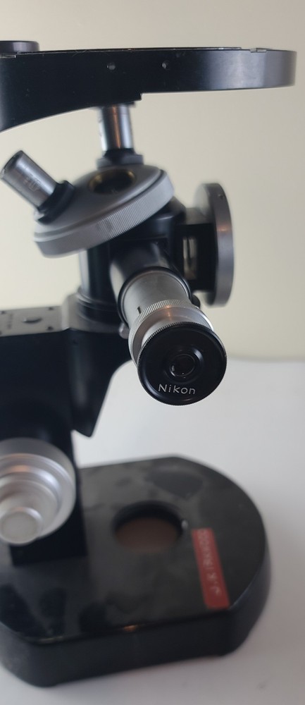 Vintage Black Nikon Microscope Frame ~ Parts