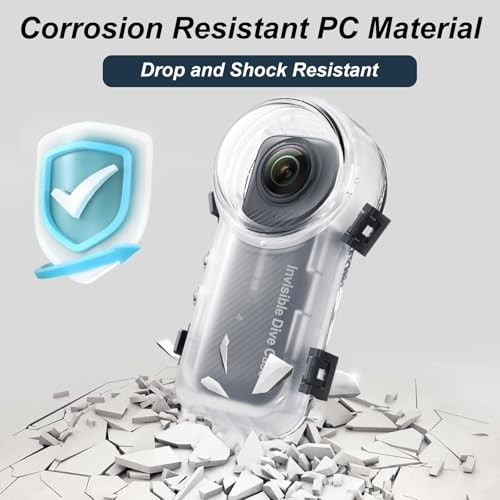 Insta 360 X4 Invisible Dive Case, Splash Prevention Insta 360 X4 Dive Case