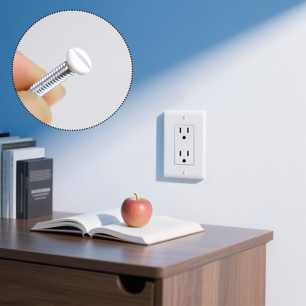 Wall Plate Screws Switch Plate Screw Outlet Cover Replacement for Wall Plates