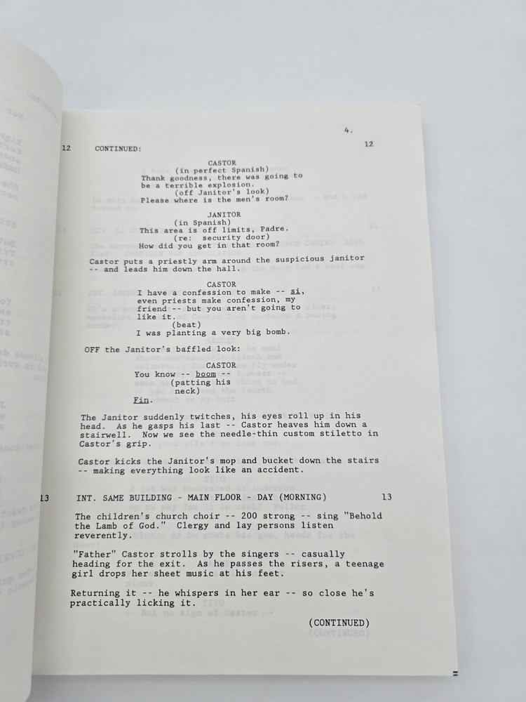 FACE/OFF / Mike Werb 1996 Movie Script Screenplay, John Travolta & Nicolas Cage