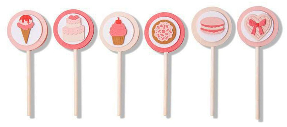 New, Retired Sizzix Thinlits Mini Sweet Treats #663620 13pc Retail $19.99