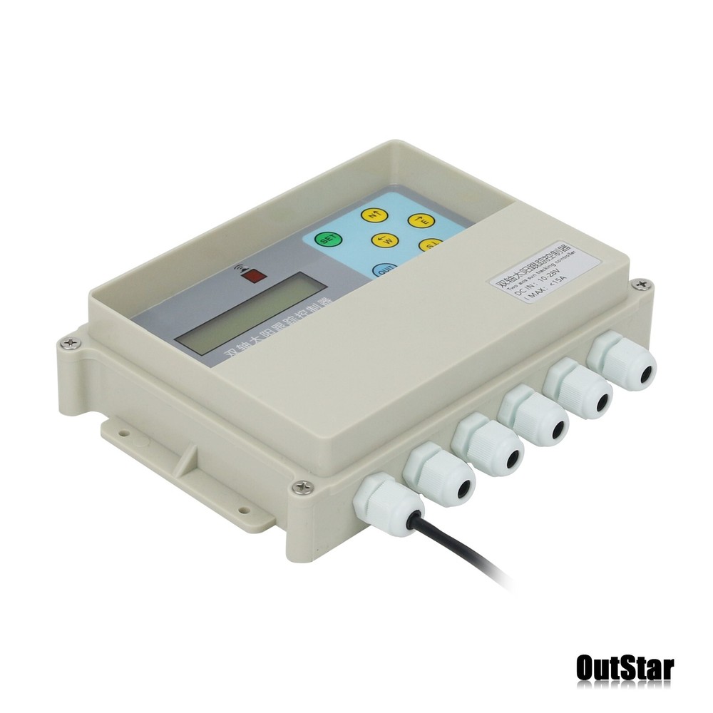 2-Axis Solar Tracker Controller Auto Solar Tracking w/ Remote Wind Sensor #sz