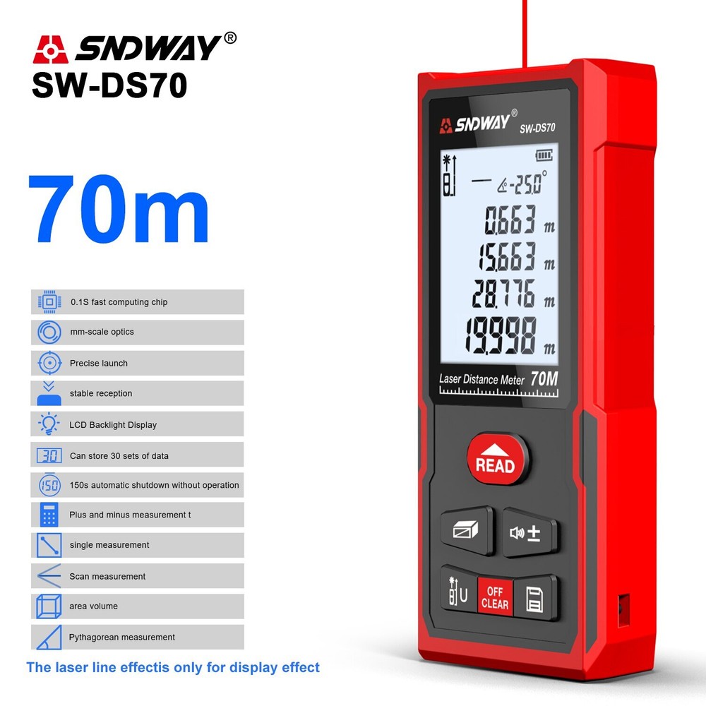 Laser Rangefinder Accurate Digital Laser Rangefinder Handheld Distance Meter