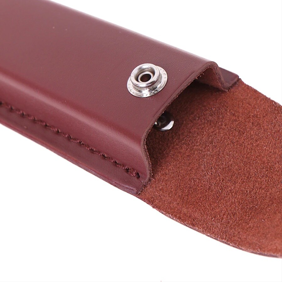 Cowhide Leather Multi Function Tool Folding Pocket Knife Torch Belt Pouch Sheath