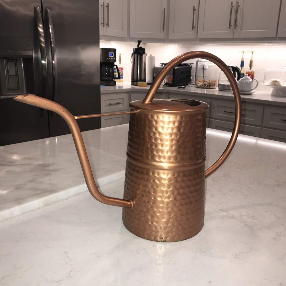 Plow & Hearth COPPER Color Hammered Tall Watering Can