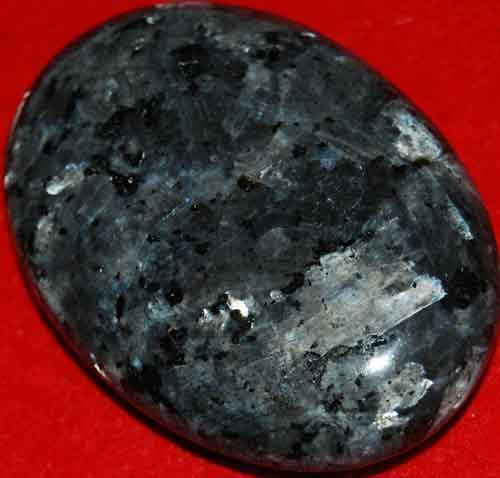Larvikite Soap-Shaped Palm Stone #3