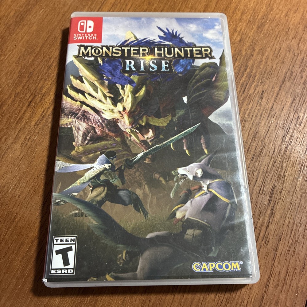 Empty Replacement Case & Artwork ONLY! Monster Hunter Rise - Nintendo Switch