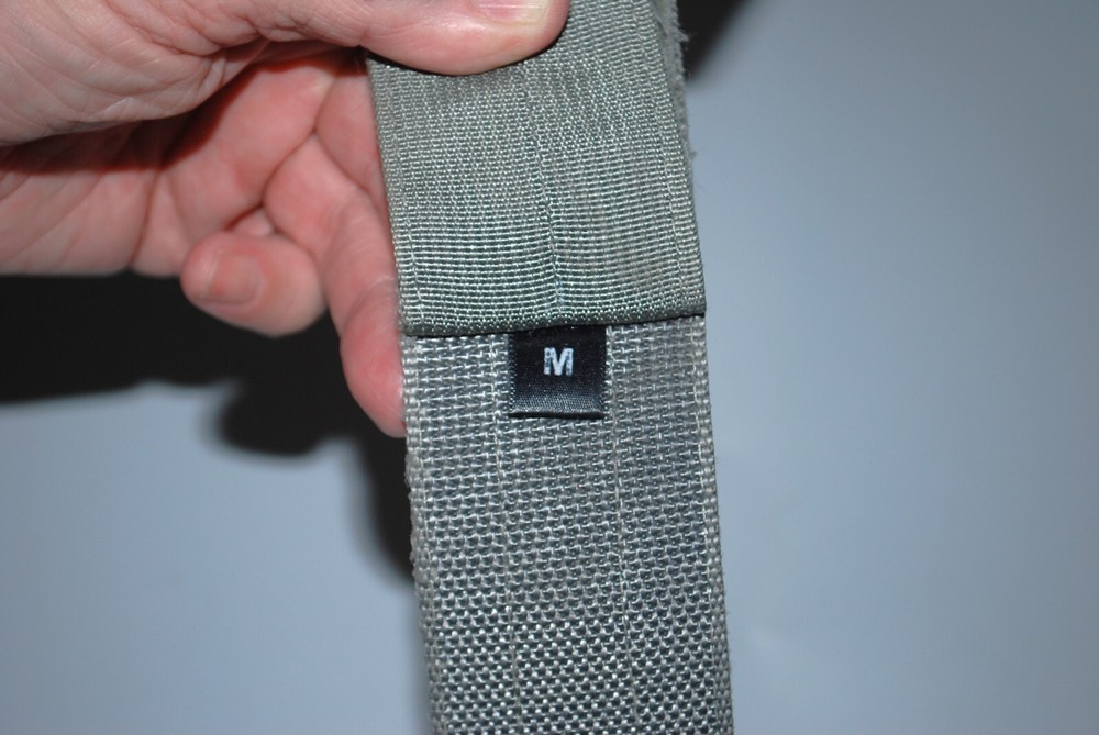Sage Green Reinforced Web Duty Belt w/inner hook and loop Medium Good Condition