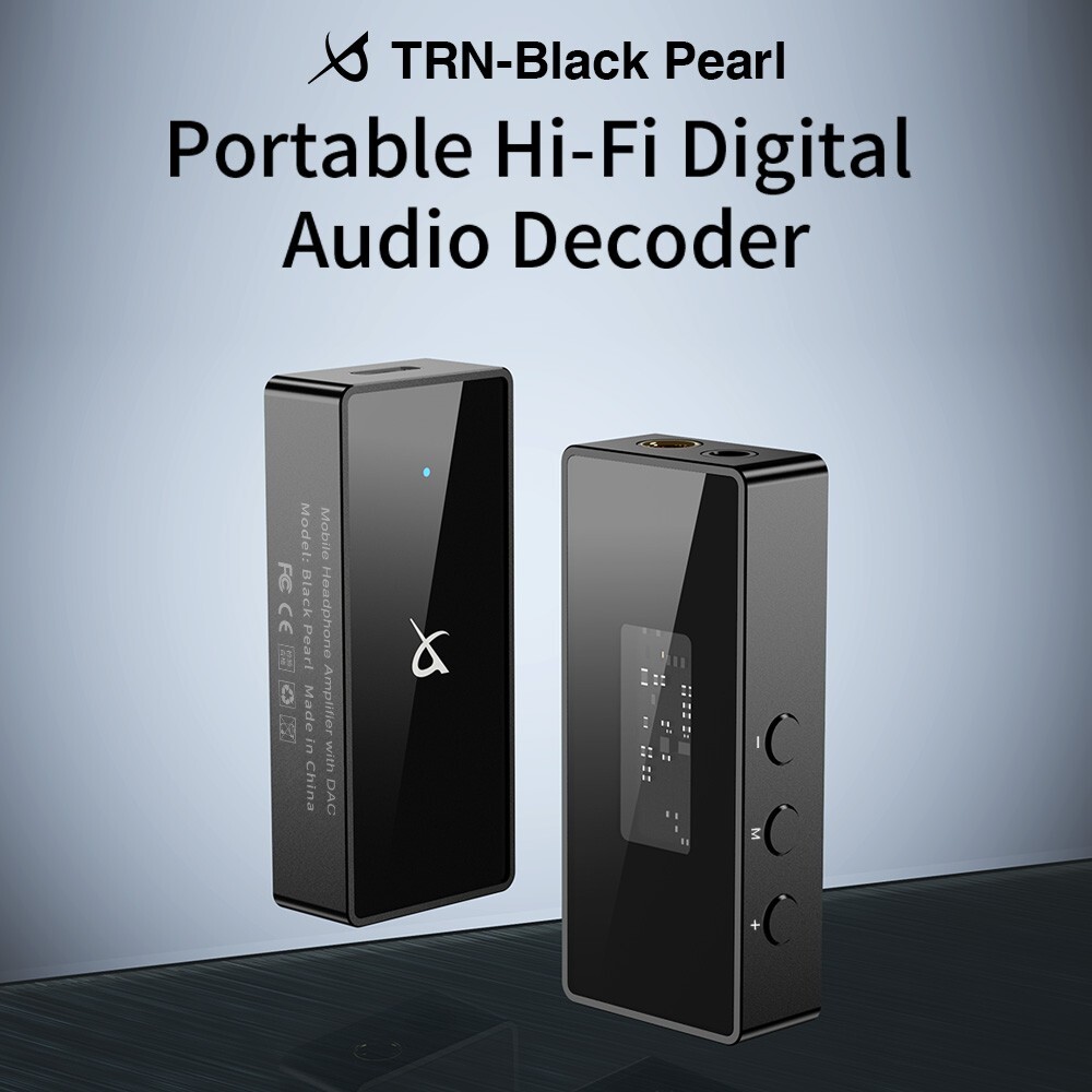 TRN Black Pearl Portable Earphone Power Amplifier HiFi Digital Audio Decoder