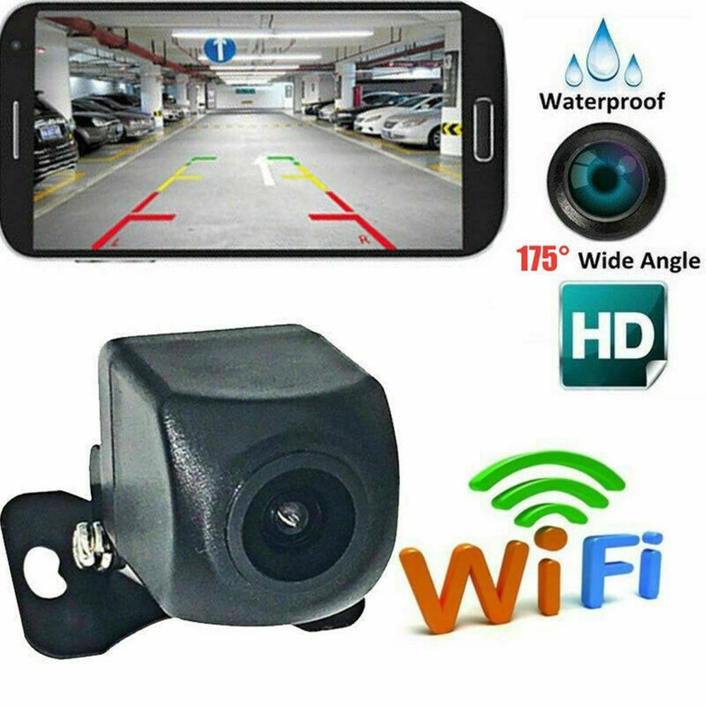 175°WiFi Wireless Car Rear View Cam Backup Reverse Camera For iPhone Android