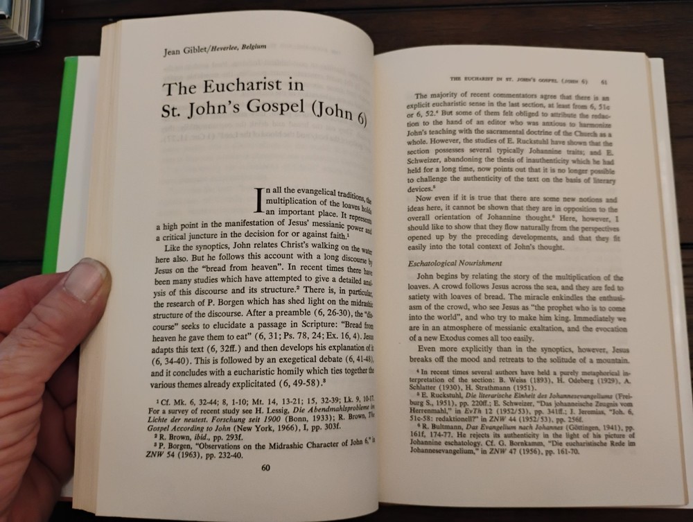 Book Concilium 40 Scripture The Breaking of Bread HC/DJ Library