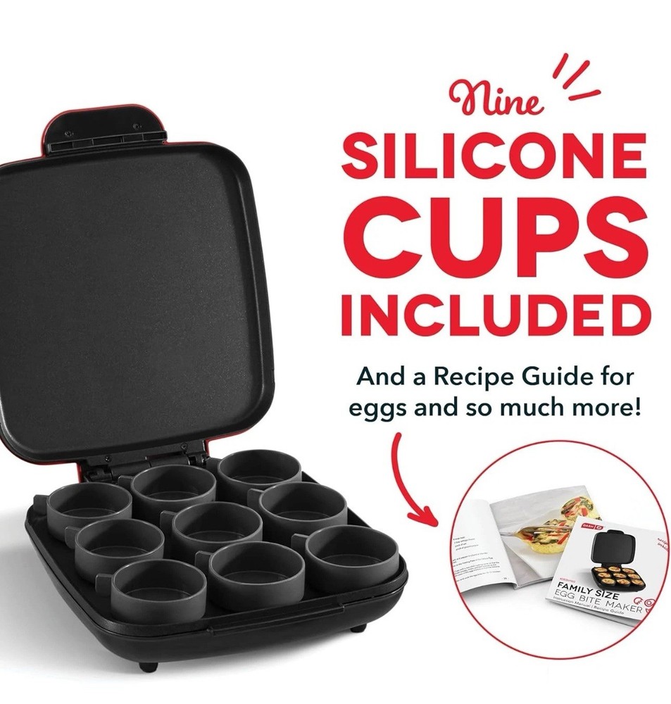 Dash Sous Vide Style Family Size Egg Bite Maker for Breakfast Bites,...