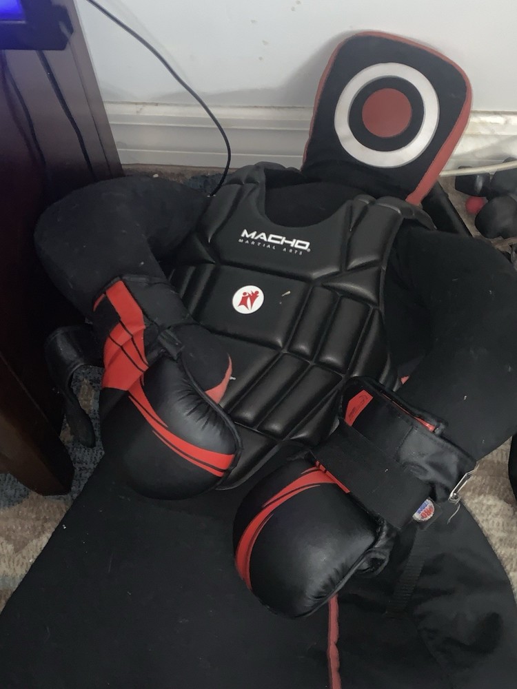 Mixed Martial Arts Training Dummy And Sparring Gear