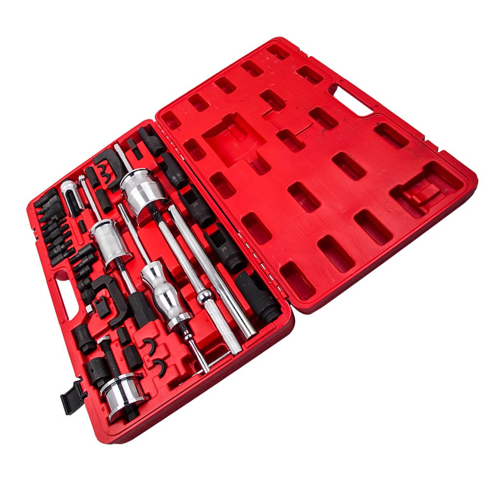 Auto Truck Diesel Injector Extractor Slide Hammer Puller Adapter Full Tool Sets