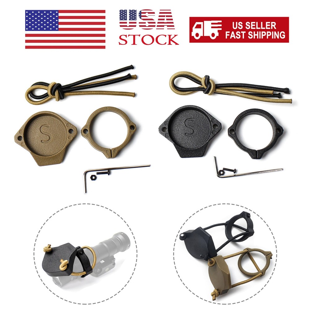 Tactical For M300 M600 Series Weapon Flashlight Cap Protector Front Len Cover