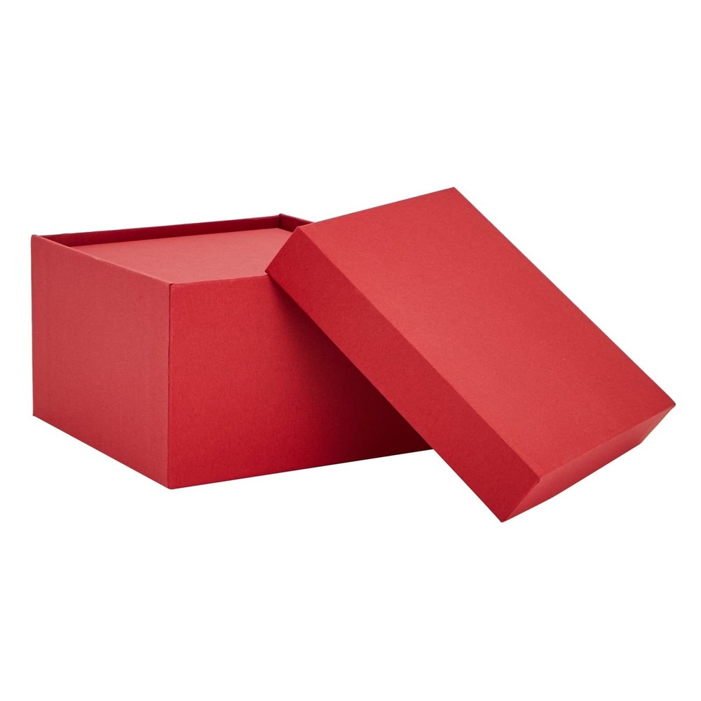 4 Pack Square Nesting Gift Boxes Decorative Boxes with Lids in 4 Assorted Siz...
