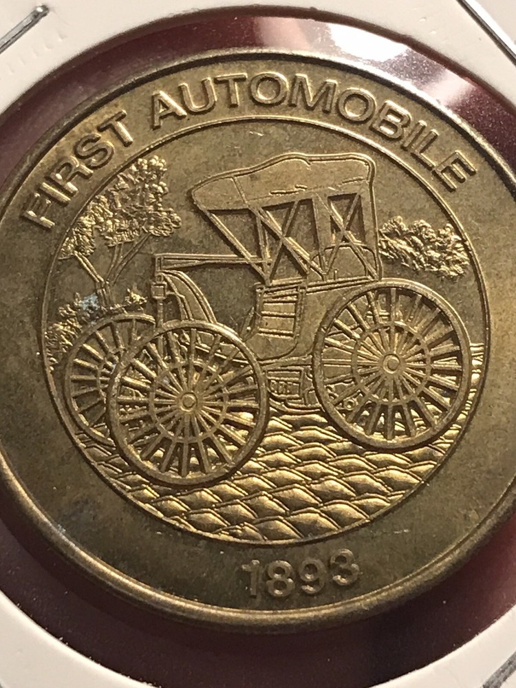 Advertisement Medal - Sunoco Coin Series - First Automobile