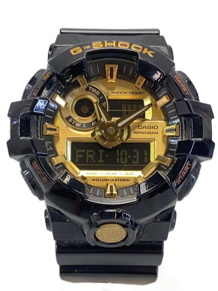 CASIO Quartz Watch G SHOCK Digital Analog BLK