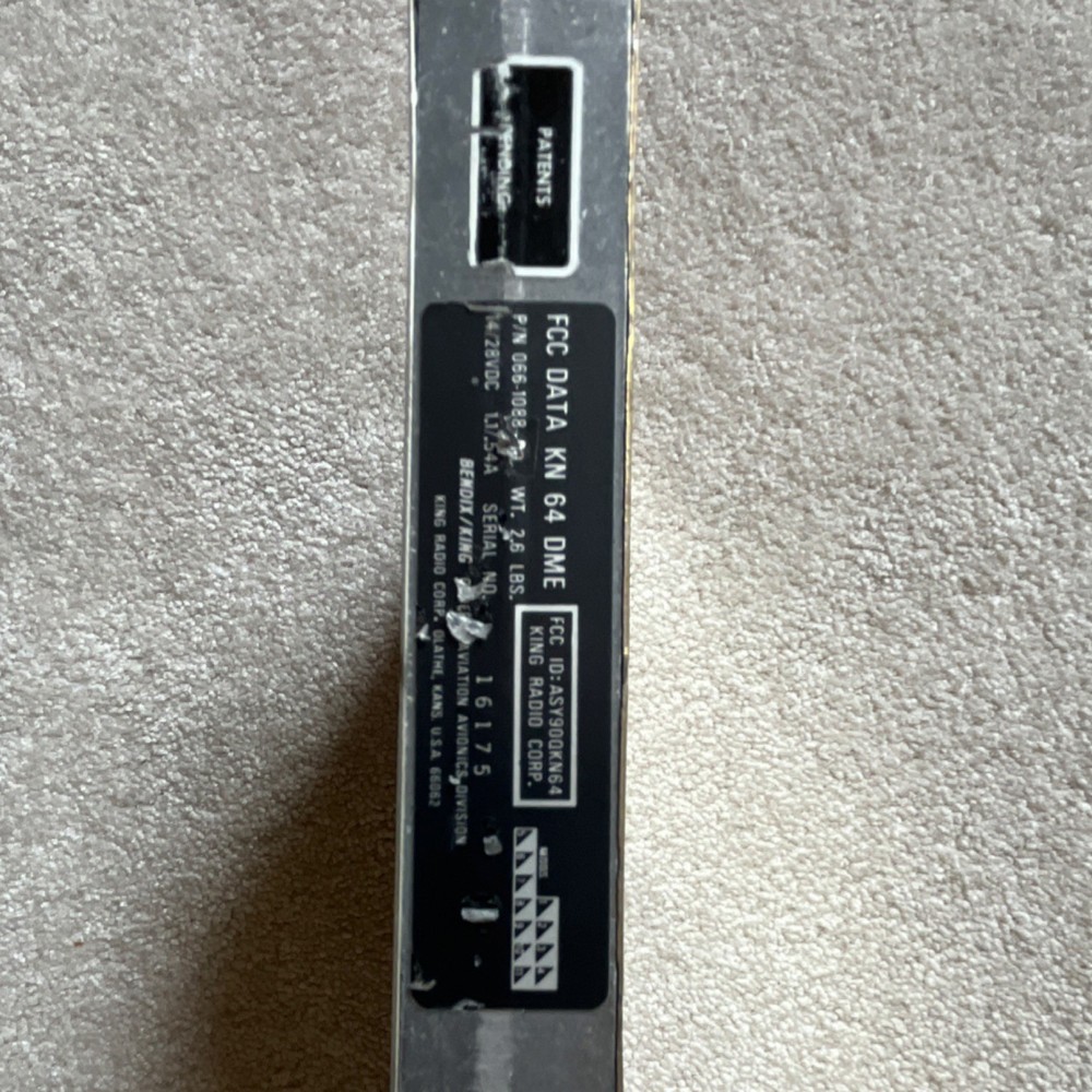 Bendix King KN64 DME and tray.