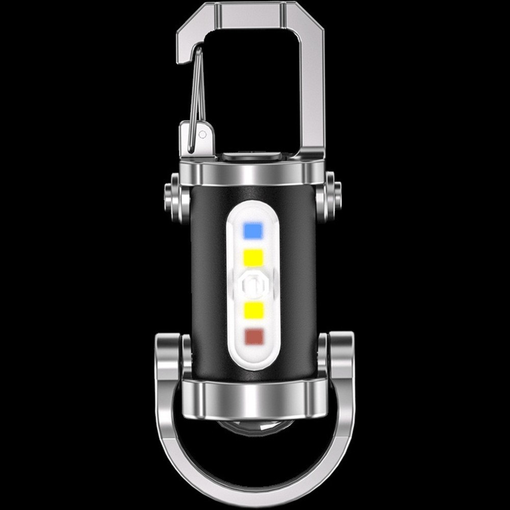 Lightweight Waterproof Mini Flashlight Keychain with Six Lighting Modes