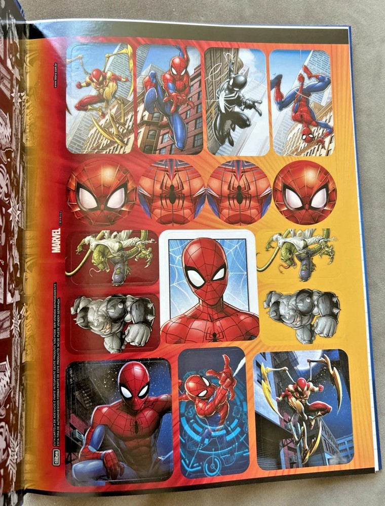 Marvel SpiderMan Bound Wide Rule Notebook 8"x11" 80 Sheets w/Stickers