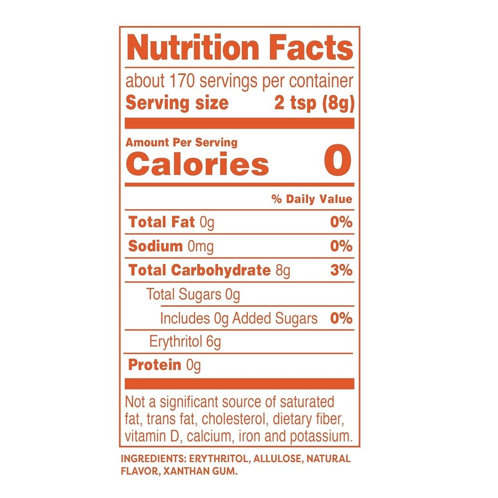 48oz Ultimate Zero-Calorie Sugar Replacement - Granular, Keto-Friendly Sweetener