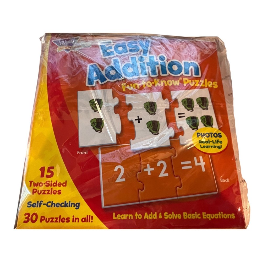Children's Educational Puzzles/Easy Addition Fun to Know Puzzles