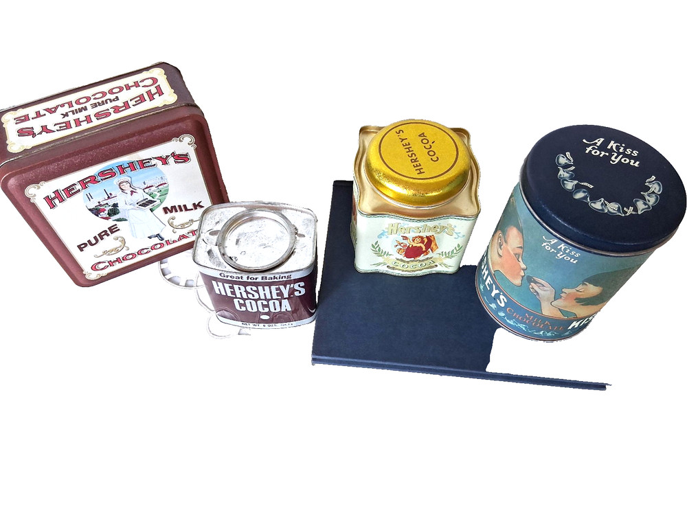 Vintage Four Hershey Chocolate Tins
