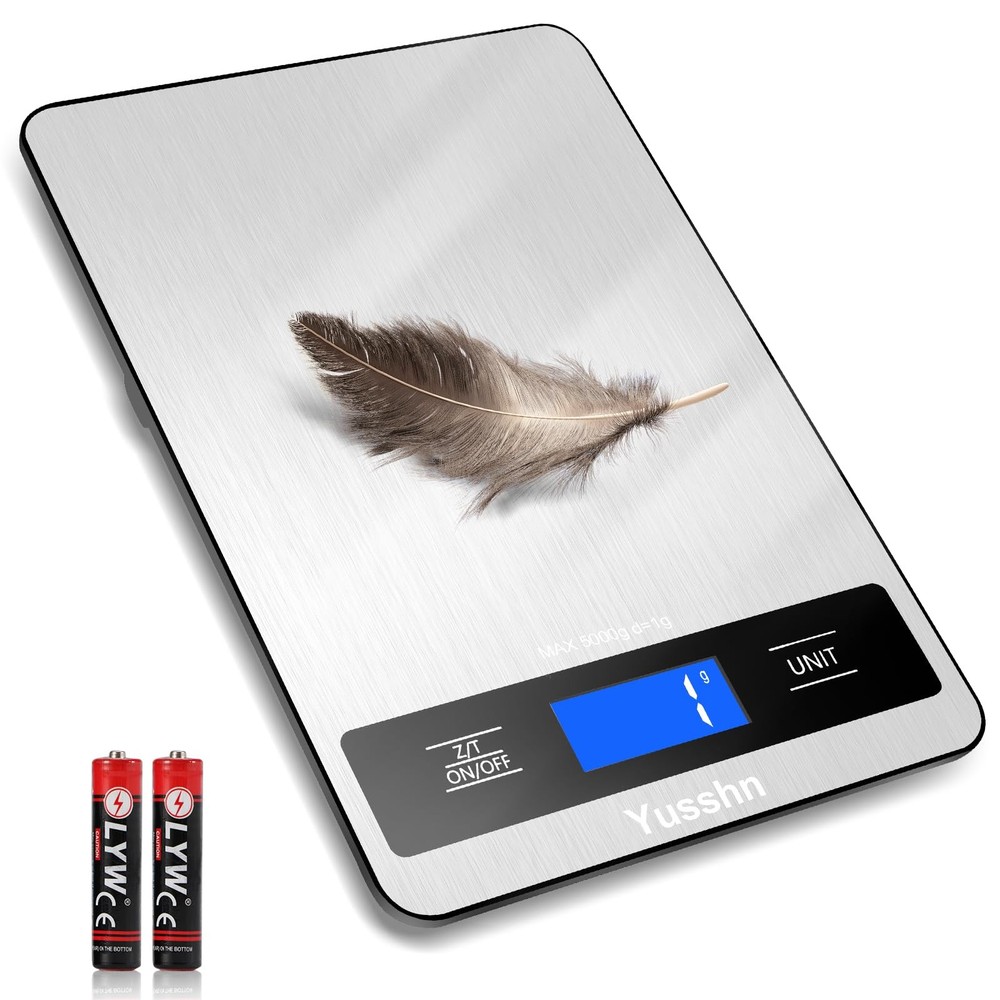 Food Scale, 11lb Kitchen Scale with 0.05oz/1g Precision, 6 Units Tare Function