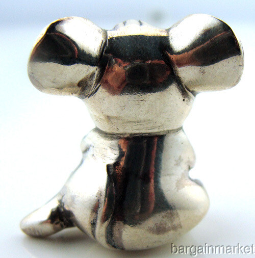 Miniature Sterling Silver Mouse with Cheese Figurine s35