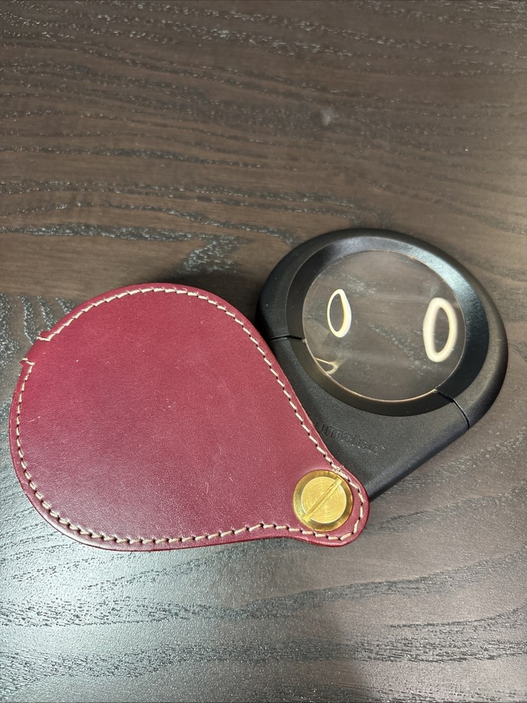 Lumatec Illuminated Magnifier with Built-in Light & Leather Case