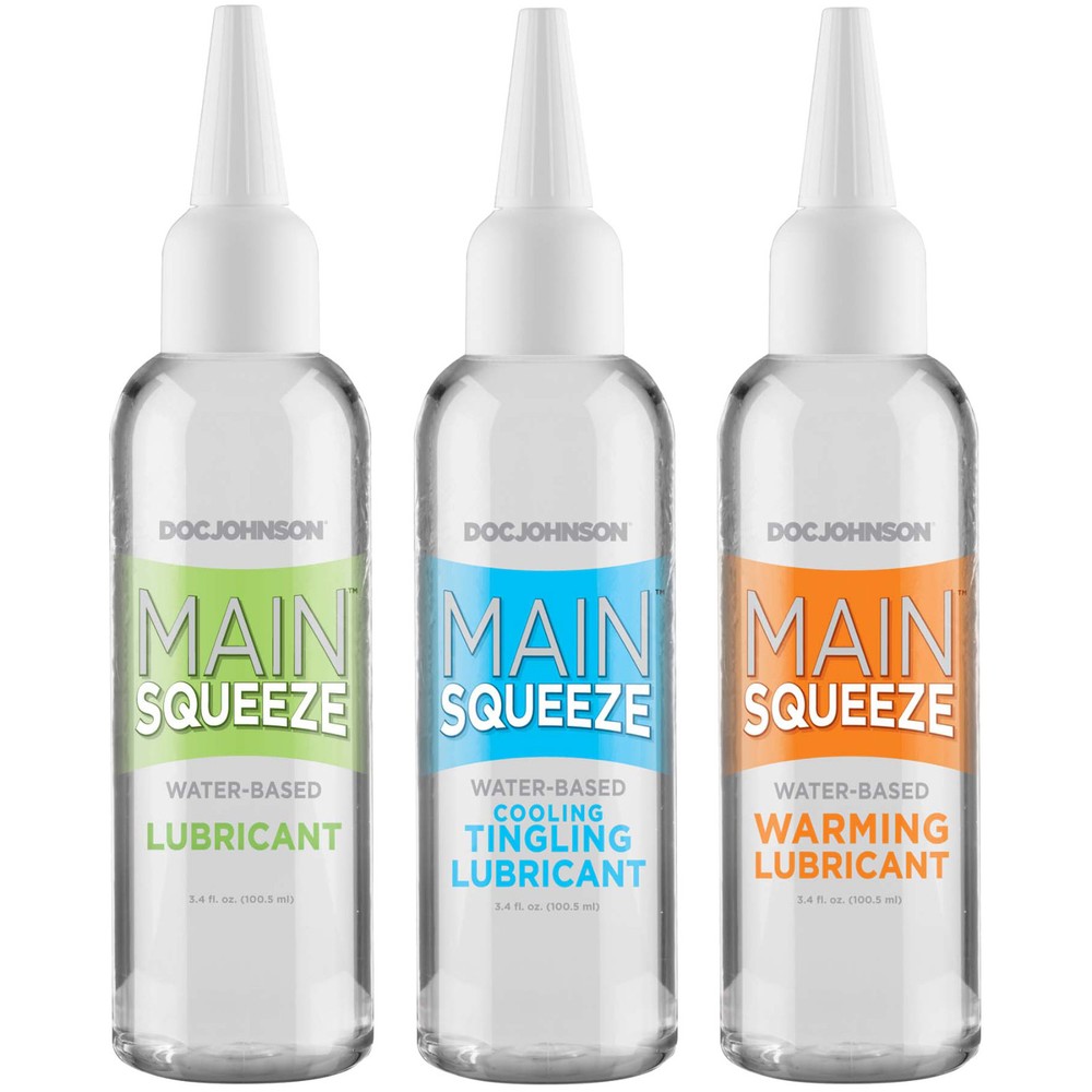 Main Squeeze Ultraskyn Stroker Water Based Lubricant 3.4 oz - Choose Type