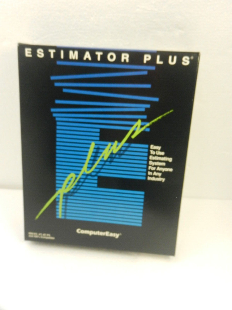 Estimator Plus IBM PC ComputerEasy Estimating Bidding Quoting System Software
