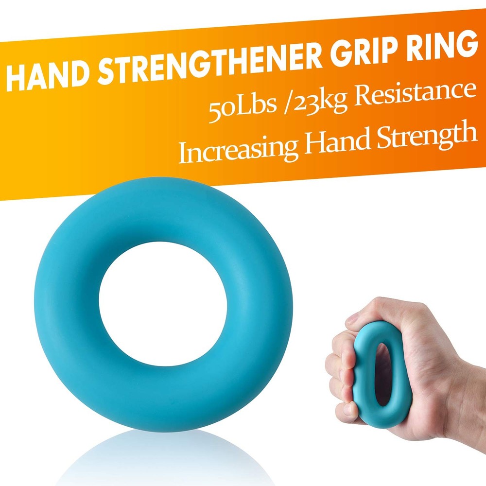 Grip Strength Trainer 7 Pack Adjustable, Finger Stretcher Resistance Extensor...