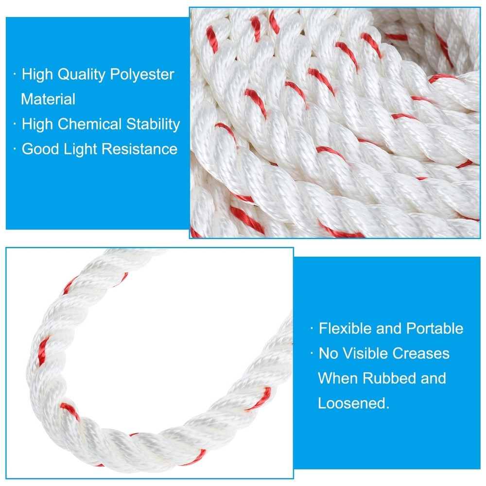 Arborist Bull Rope, High Strength Polyester Pulling and Multipurpose Rigging ...