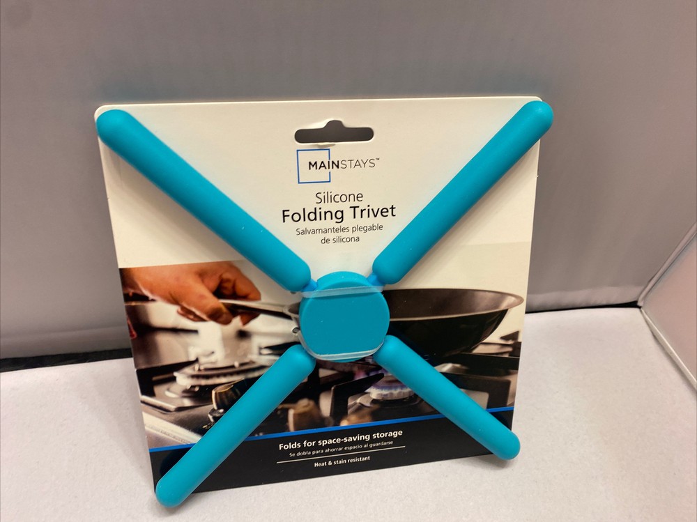 Folding Trivet Silicone No Slip Space Saver