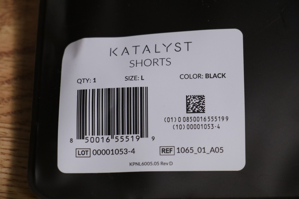 Katalyst EMS Home Training Workout Suit - Shorts Size Large L