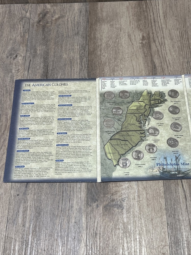 State Series Quarters - Original 13 Colonies - H.E. Harris & Co COMPLETE