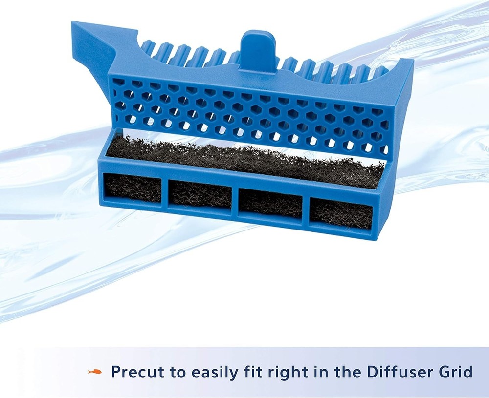 Replacement Carbon Filter Pads, Compatible with QuietFlow 20/75 - 4 Pack