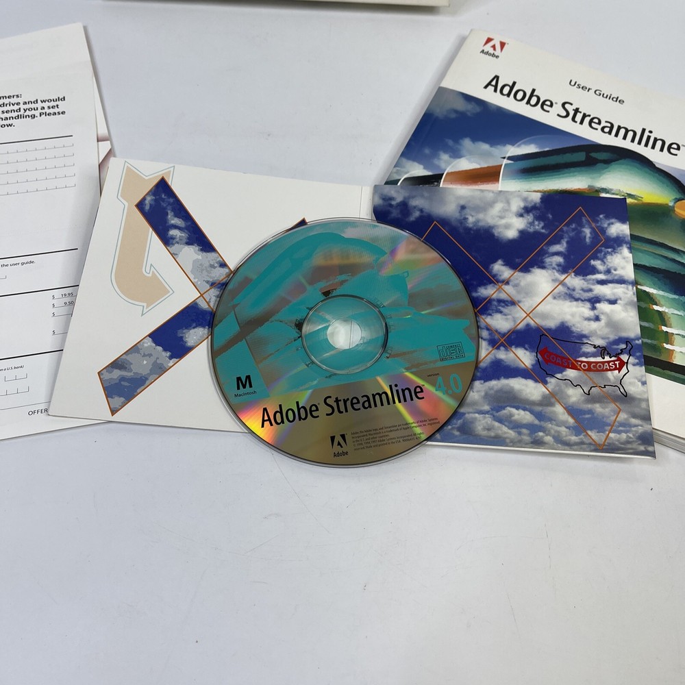 ADOBE STREAMLINE 4.0 FOR MAC CD & USER GUIDE