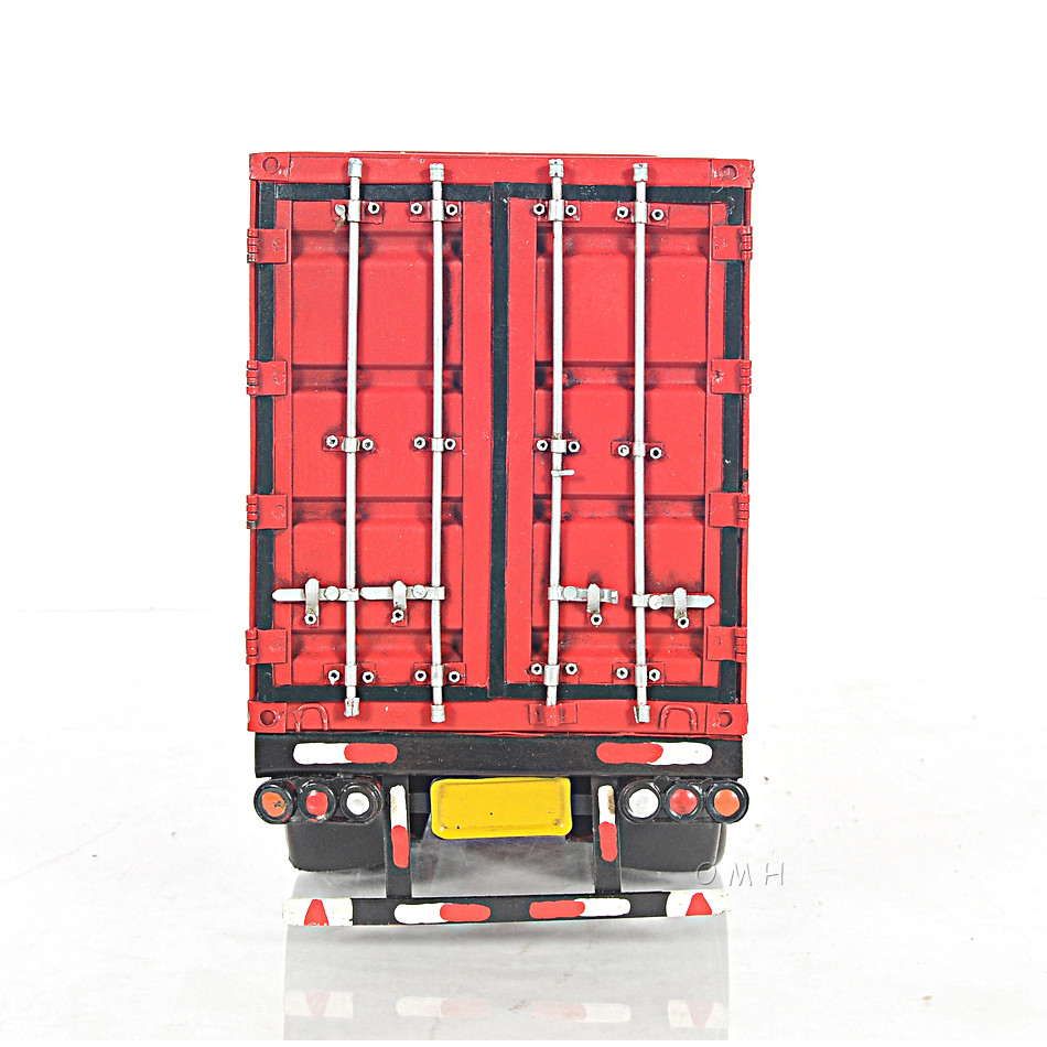 Rectangular Tissue Holder 10 Wheeler Box Container Truck 19.5" Scale Metal Model