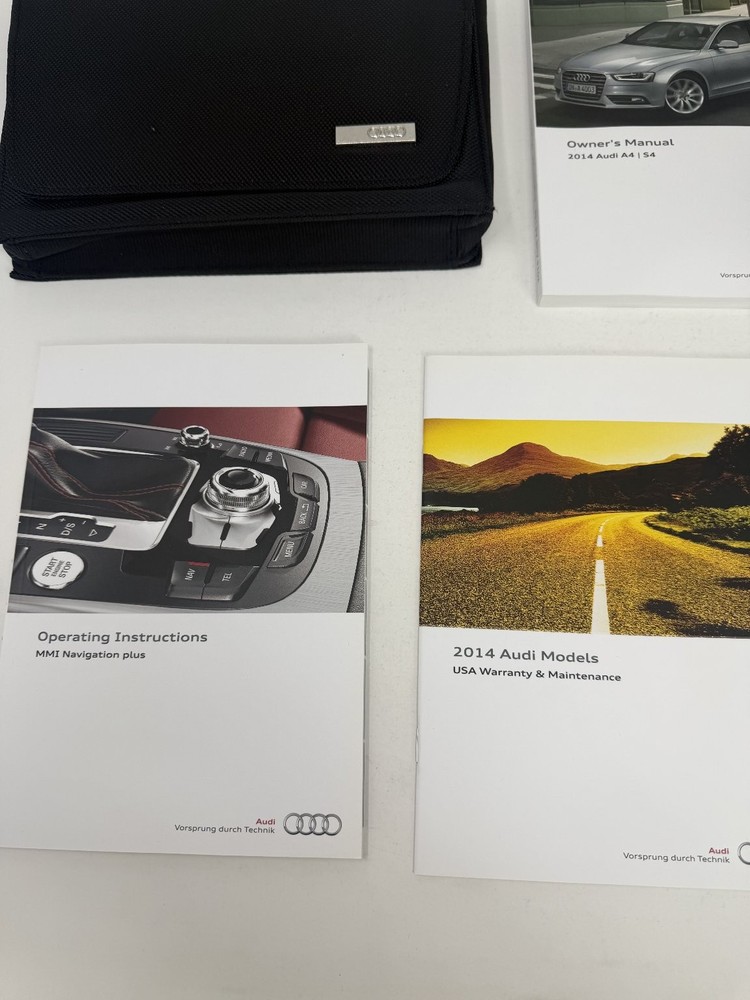 2014 Audi A4 S4 Owners Manual OEM Complete Set