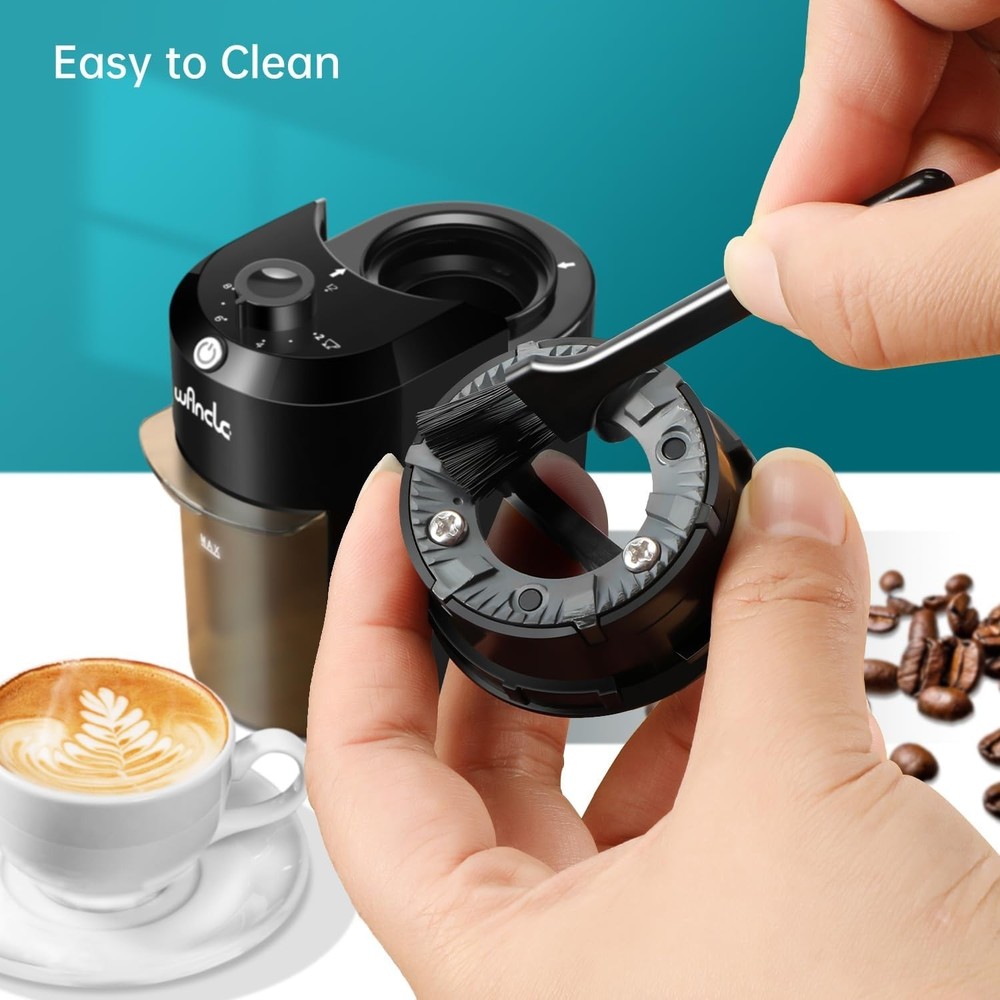 Electric Burr Coffee Grinder Adjustable with 28 Precise Grind Settings for 12 Cu
